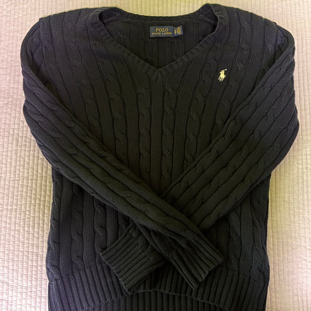 폴로 랄프로렌 꽈배기 니트 네이비 XS