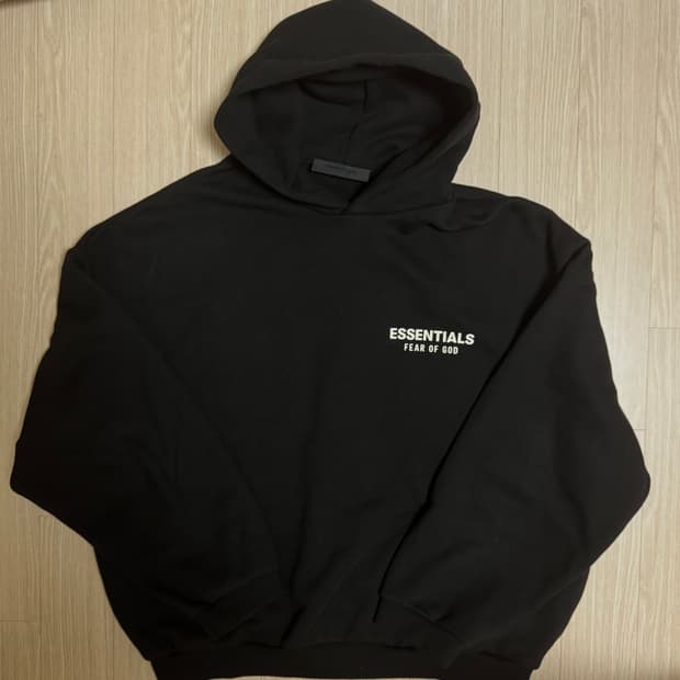 24FW 에센셜 후드티 S사이즈 블랙