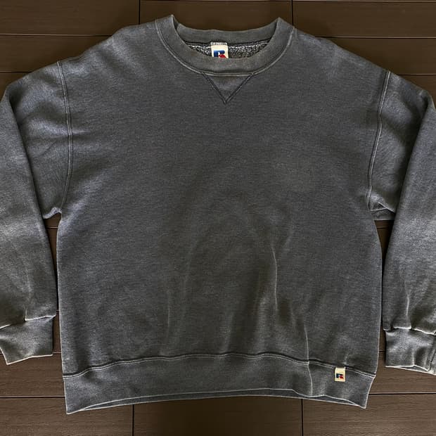 (L) 90s 빈티지 러셀 스웻셔츠 다크그레이