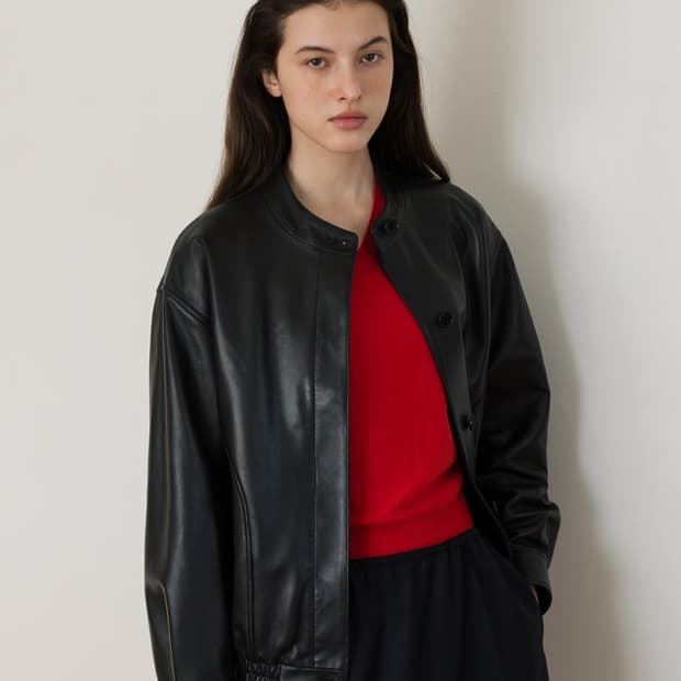 수아마르 모른 레더자켓 스몰 새상품