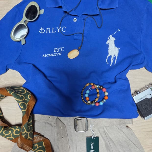 (여성용 )POLO RALPH LAUREN 카라티 반팔 티셔츠 