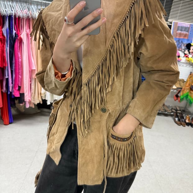 Vintage scully fringe jacket 프린지자켓
