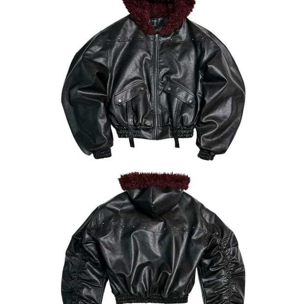 Armored Embroidery Stud Bomber