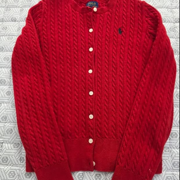 폴로 랄프로렌 케이블 니트 가디건 ~44반