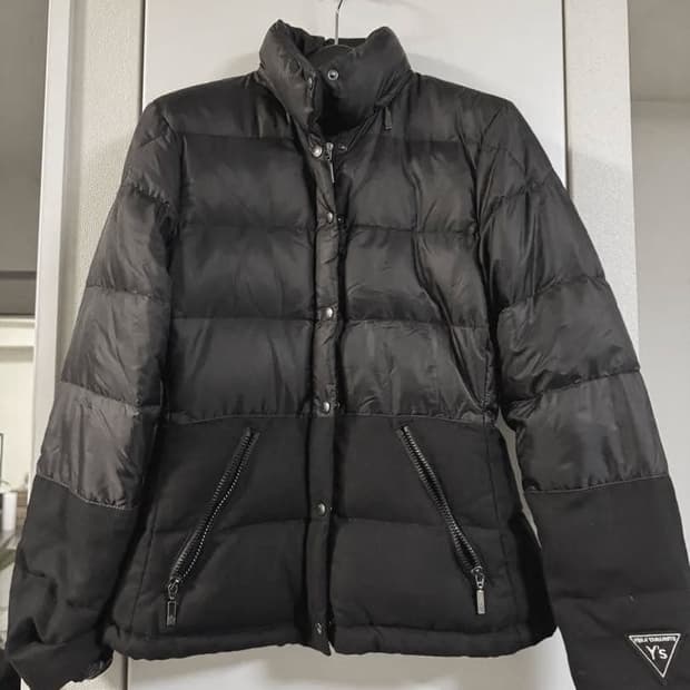 요지 야마모토 x 몽클레어 블랙 다운자켓 레이디스