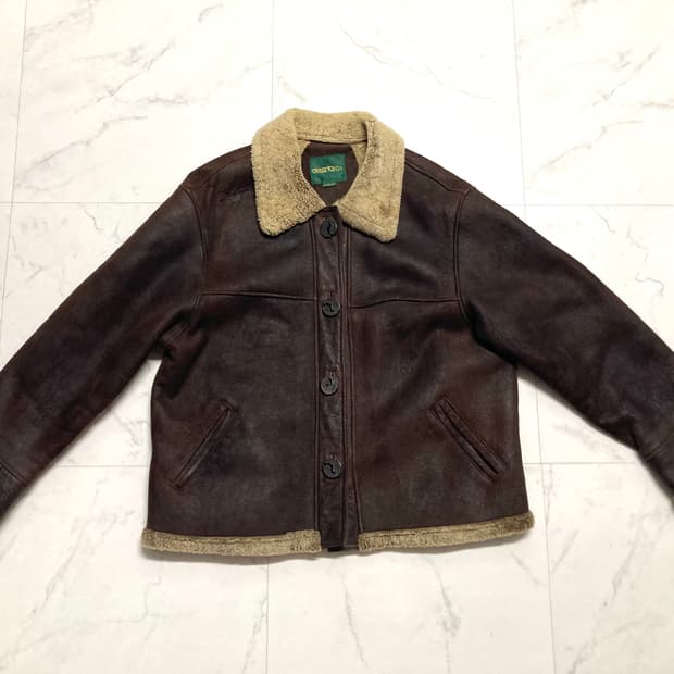 90s 램스킨 양가죽 순양모 쉐르파 무스탕 100-105