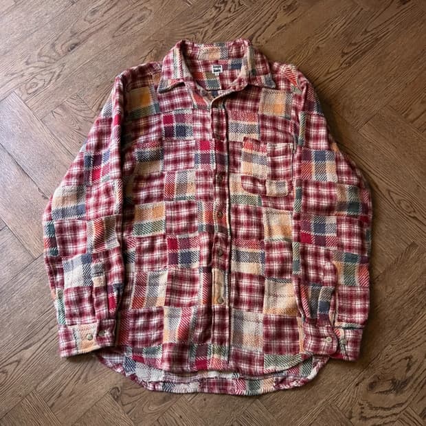 [M]Jungle Storm 정글스톰 패치워크 플란넬 셔츠