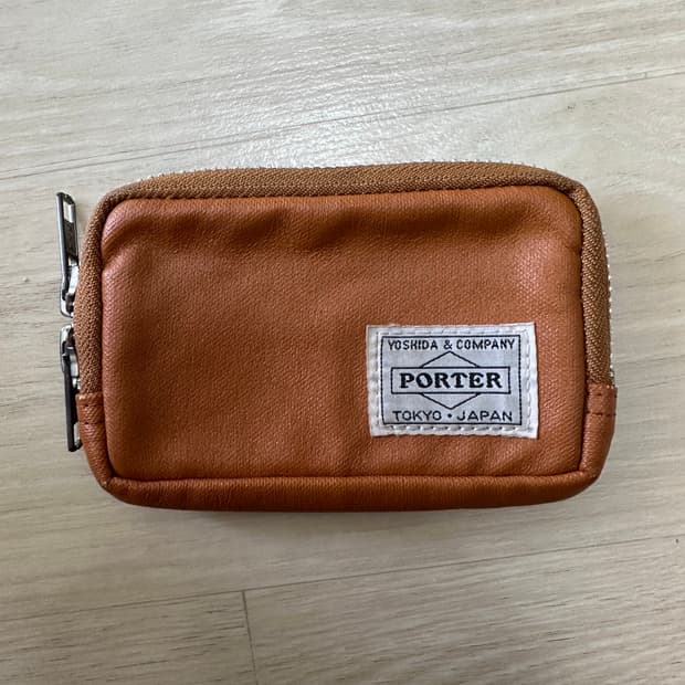 PORTER 요시다 포터 프리스타일 멀티 코인 케이스 카멜 베이지