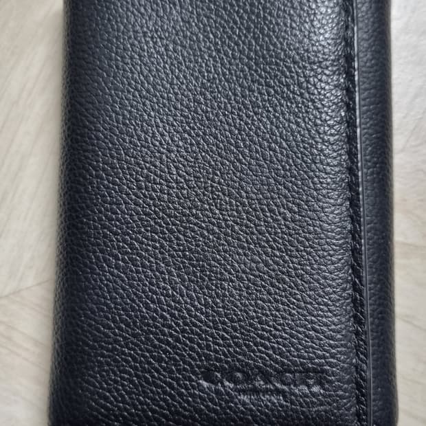 코치 남성 가죽 반지갑 블랙