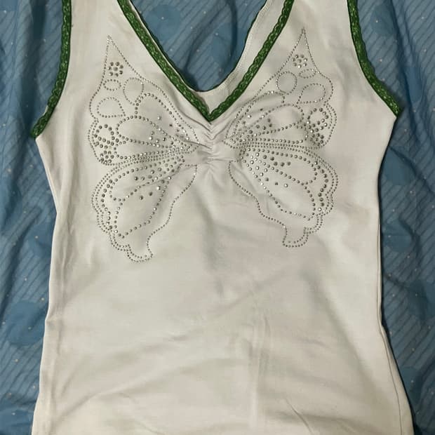 Vintage sleeveless / butterfly