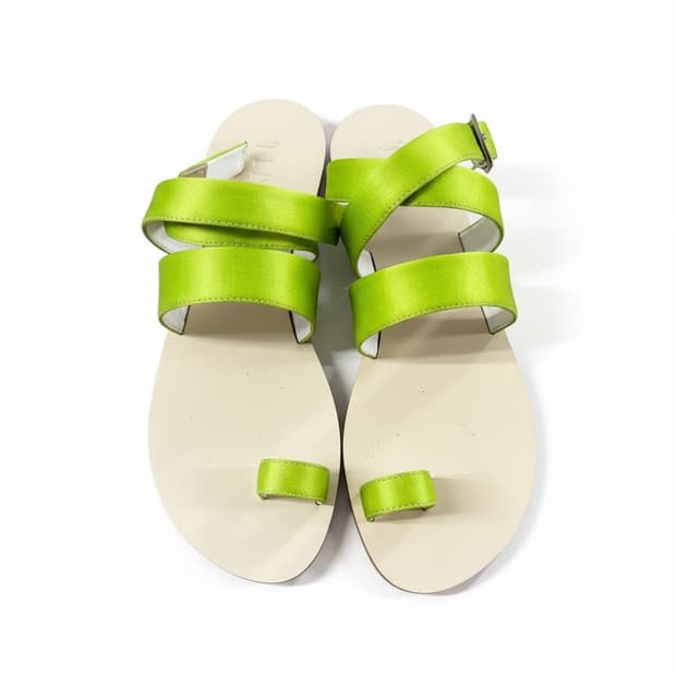 LOQ 라임색 멀티 스트랩 토링 샌들 38 (한국사이즈 245)