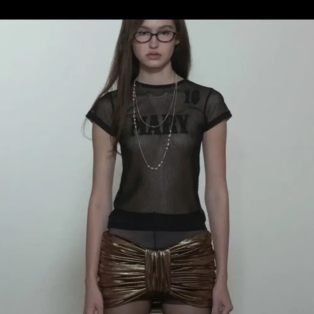 스컬프터 Team Mary Mesh Tee Black