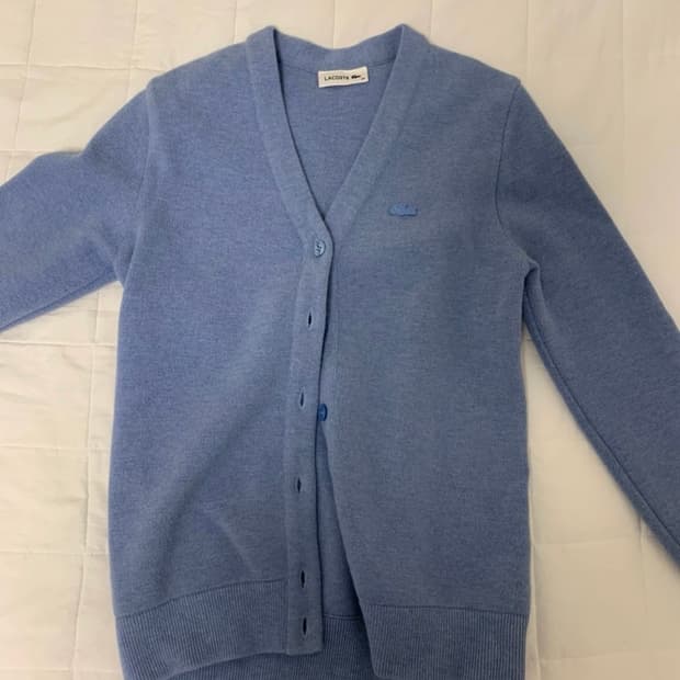 라코스테 브이넥 가디건 정품