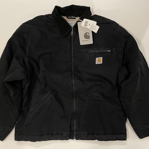 [XXL] 칼하트 디트로이트 OG 자켓 스톤 워시드 블랙 새상품