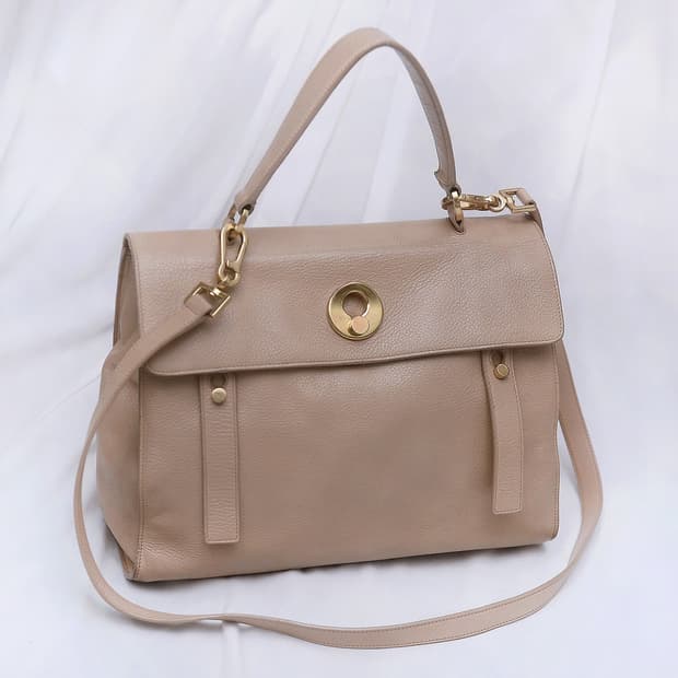 생로랑 (YSL) 삭 뮤즈 투 핑크베이지 2웨이 (토트.숄더.크로스)