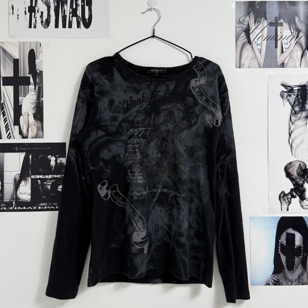 00s punk mood printing longsleeve
