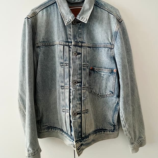 급처 <LEVIS>리바이스 타입1 복각 데님 워크자켓 S 리바이스 프리미