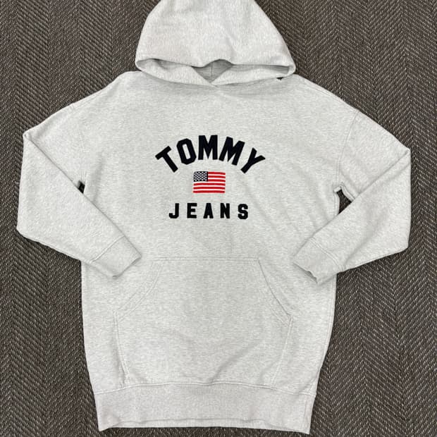 타미 후드 원피스 백멜란지