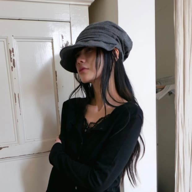 베이비랩 그레이 뉴스보이캡 모자 hardtack hat