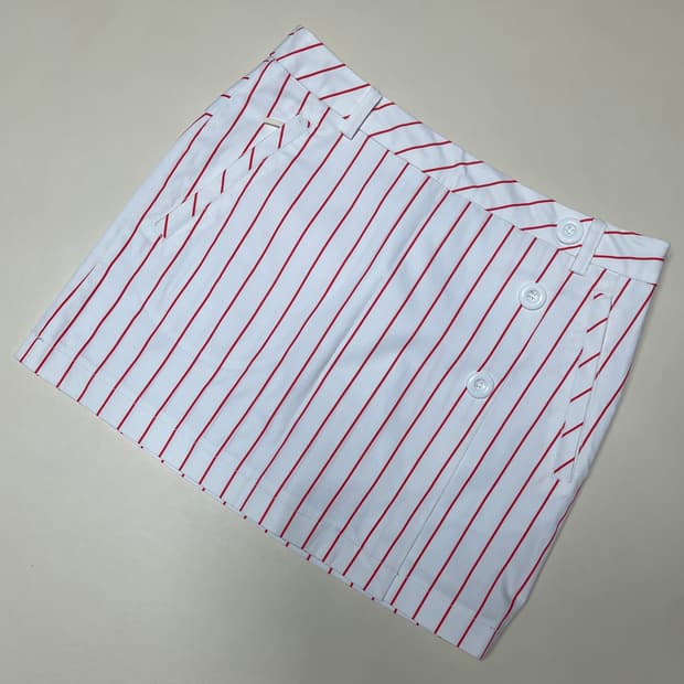 타이틀리스트 스트라이프 골프스커트