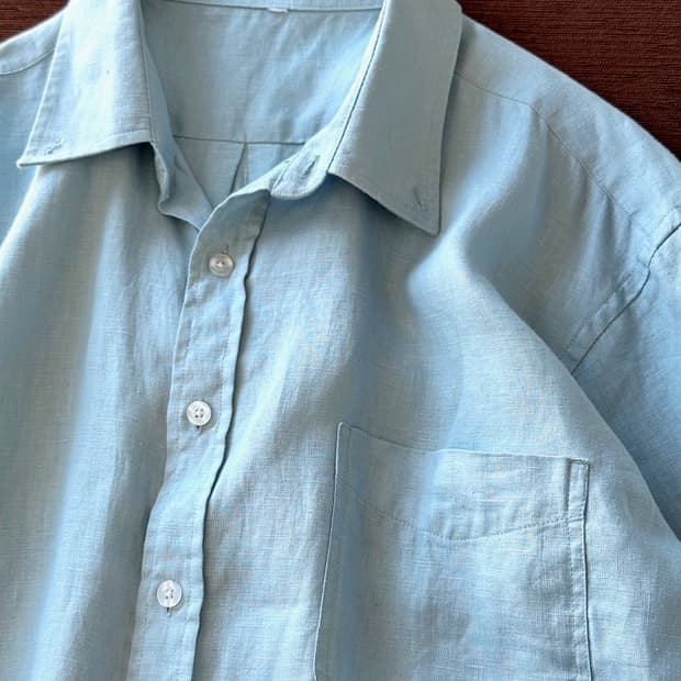 Pure linen H/S shirt