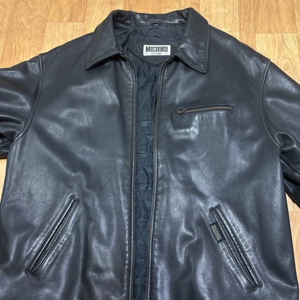 미치코 런던 빈티지 가죽 자켓