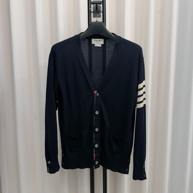 [5] 톰브라운 메리노 울 가디건 네이비