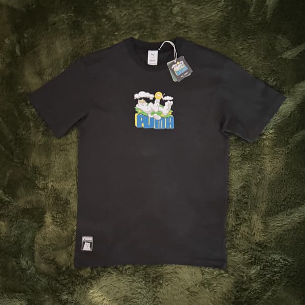 [S] 푸마 X RIPNDIP 립앤딥 콜라보 릴렉스 핏 그래픽 티셔츠