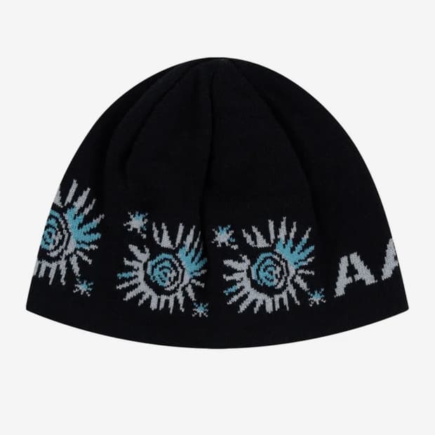 아캄 스몰 선 자카드 비니 블랙