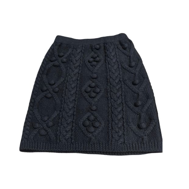 이세이미야케 케이블 니트 스커트