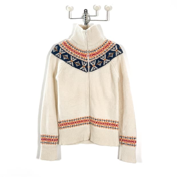 빈티지 노르딕 스웨터 니트 집업