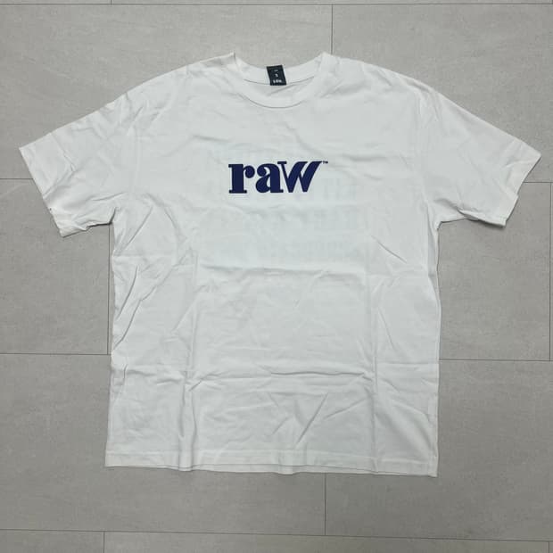 블라인드파일즈 RAW 티셔츠 화이트 2사이즈