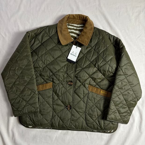 Barbour 바버 x 하우스 오프 해크니 그렌스덴 리버시블 퀼트 자켓