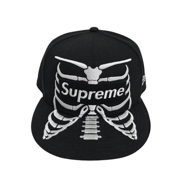 슈프림 본즈 박스 로고 뉴에라 블랙 