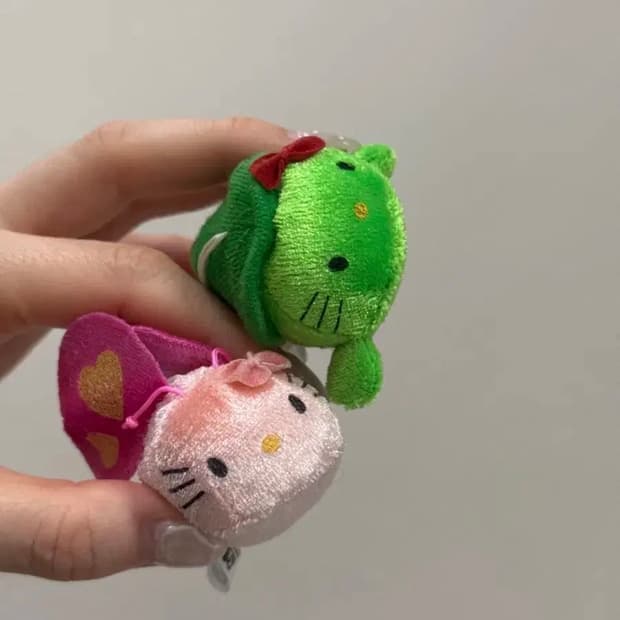고전 키티 인형 스트랩 나비 거북이 일괄