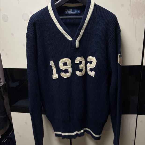 [L] 폴로 랄프로렌 V넥 크리켓 니트