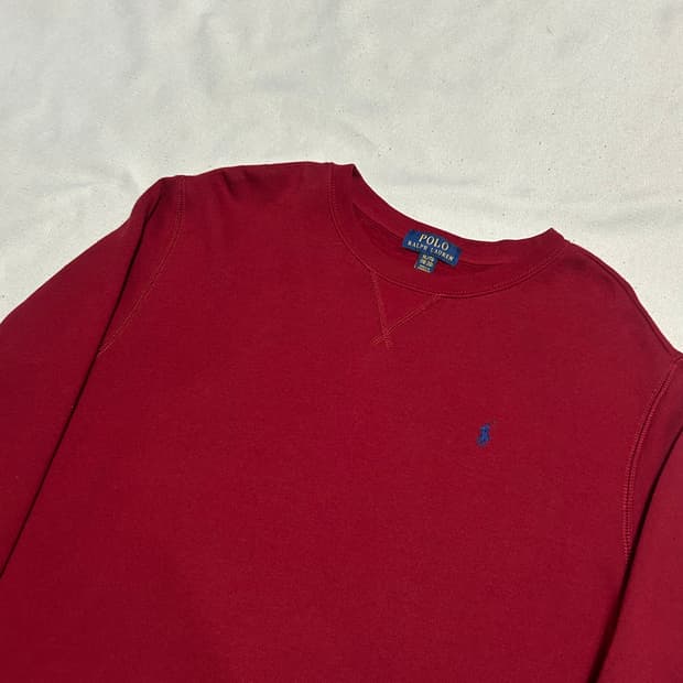 XL 폴로랄프로렌 레드 맨투맨
