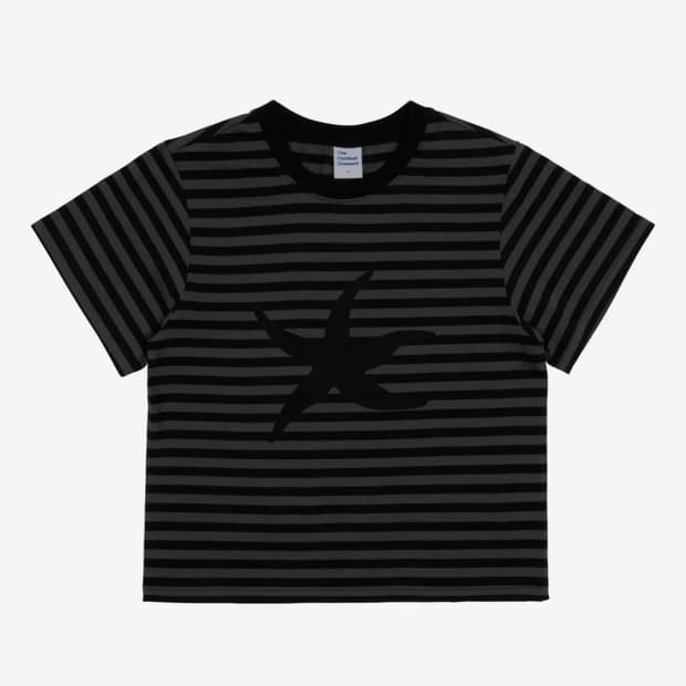 더콜디스트모먼트 TCM 스트라이프 반팔 블랙