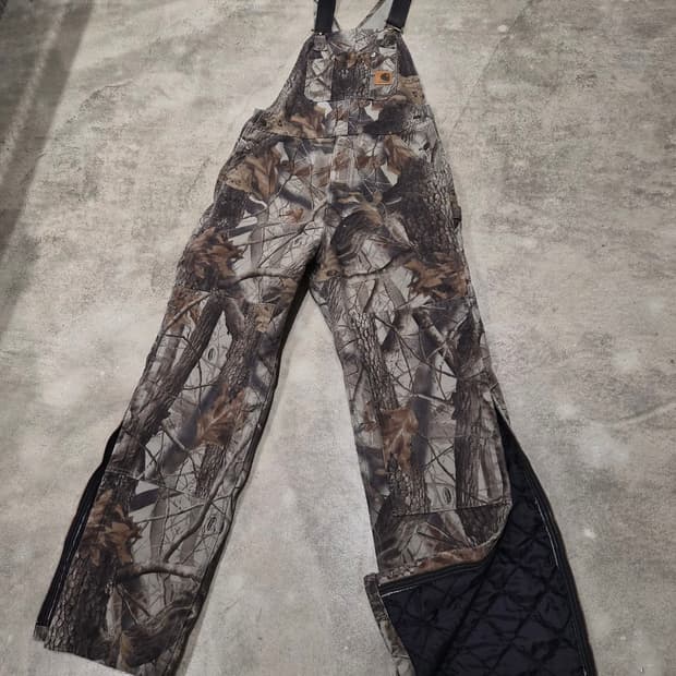 Carhartt 칼하트 카모 오버롤(멜빵바지)