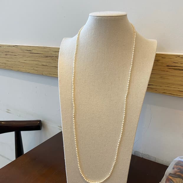 빈티지 담수진주 롱 목걸이