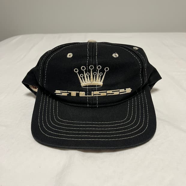 90s 빈티지 올드 스투시 롤렉스 로고 캡 모자 made in usa