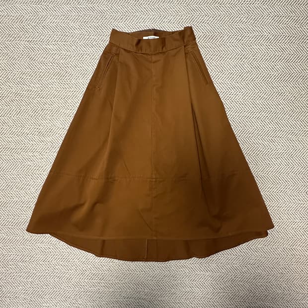 NANO UNIVERSE work skirt brown