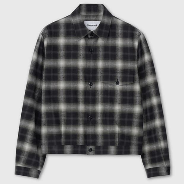 토니웩 Brushed-Effect Check Shirt 52