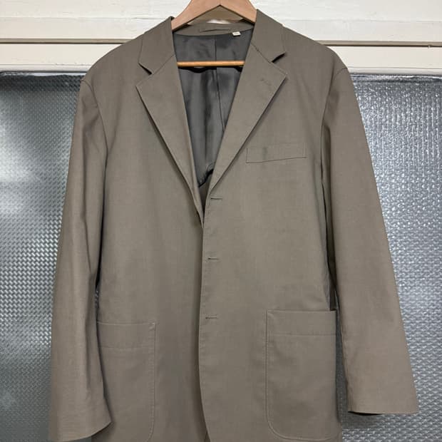 uniqlo U 릴렉스드 테일러드 카키 셋업 L,76