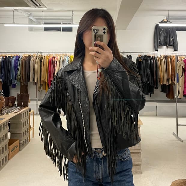 VTG concho fringe rider jacket 빈티지 프린지자켓