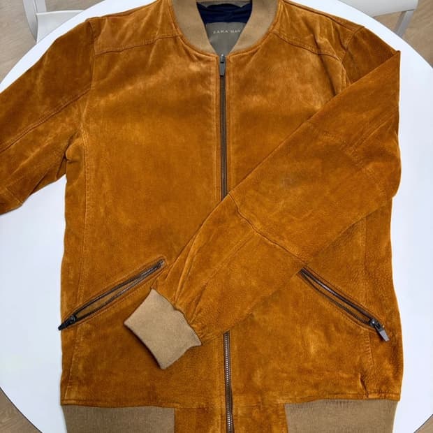 자라 ZARA MAN 스웨이드 블루종 자켓 M