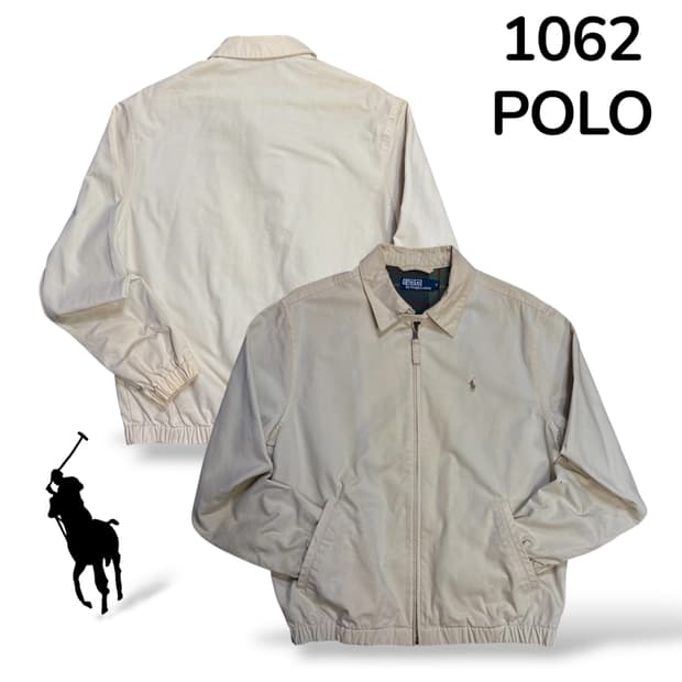 폴로 베이지 블루종 M