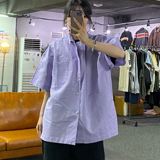 나이키 린넨 반팔 셔츠 B5455