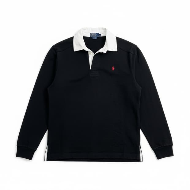 폴로 랄프로렌 럭비 긴팔 티셔츠 블랙