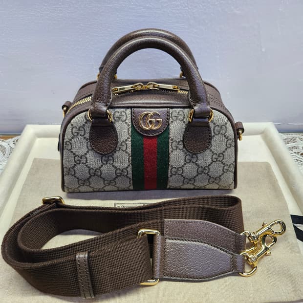 구찌 오피디아 GG 탑핸들 미니크로스